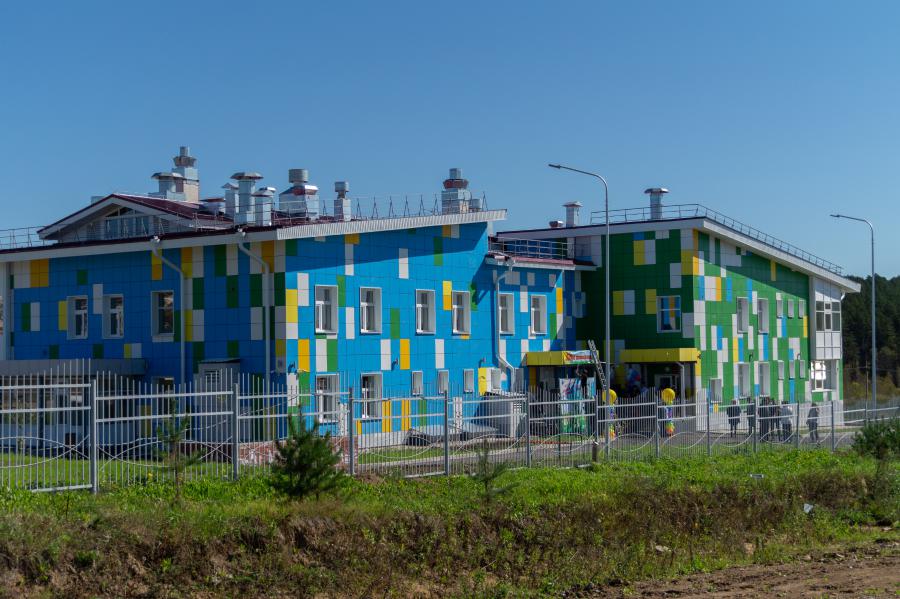 Здание детского сада в микрорайоне Хрустальный парк